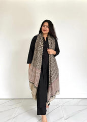 ANNI Designer Women's Rayon Viscose Straight Solid Kurta with Pant & Dupatta (Black)