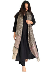 ANNI Designer Women's Rayon Viscose Straight Solid Kurta with Pant & Dupatta (Black)